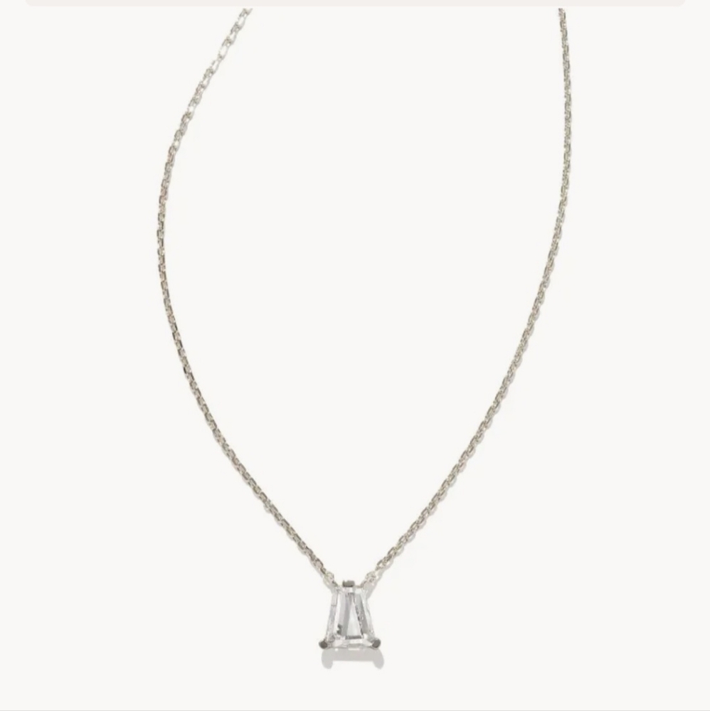 Kendra Scott Blair Silver Pendant Necklace, NWT